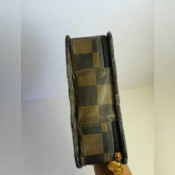 Vintage Fendi Pequin Coated Canvas Vanity Case - Picture 9 of 12